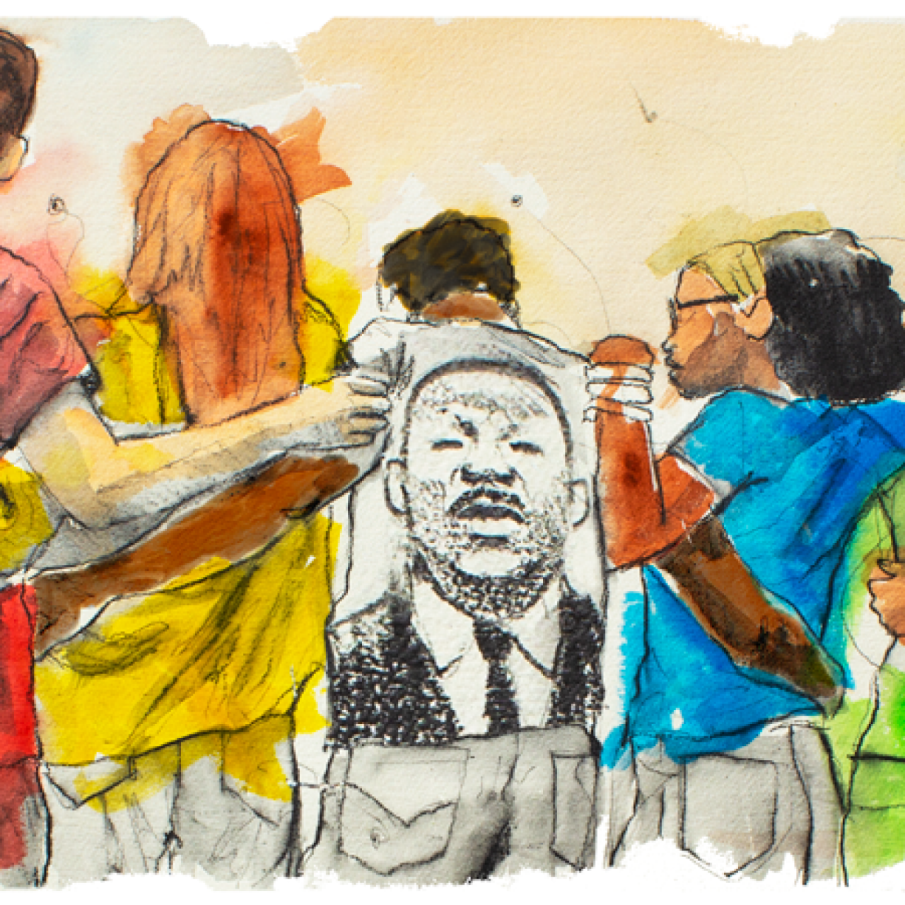 Martin Luther King Jr. Day Google Doodle ehrt MLK mit Illustration von Dr. Fahamu Pecou